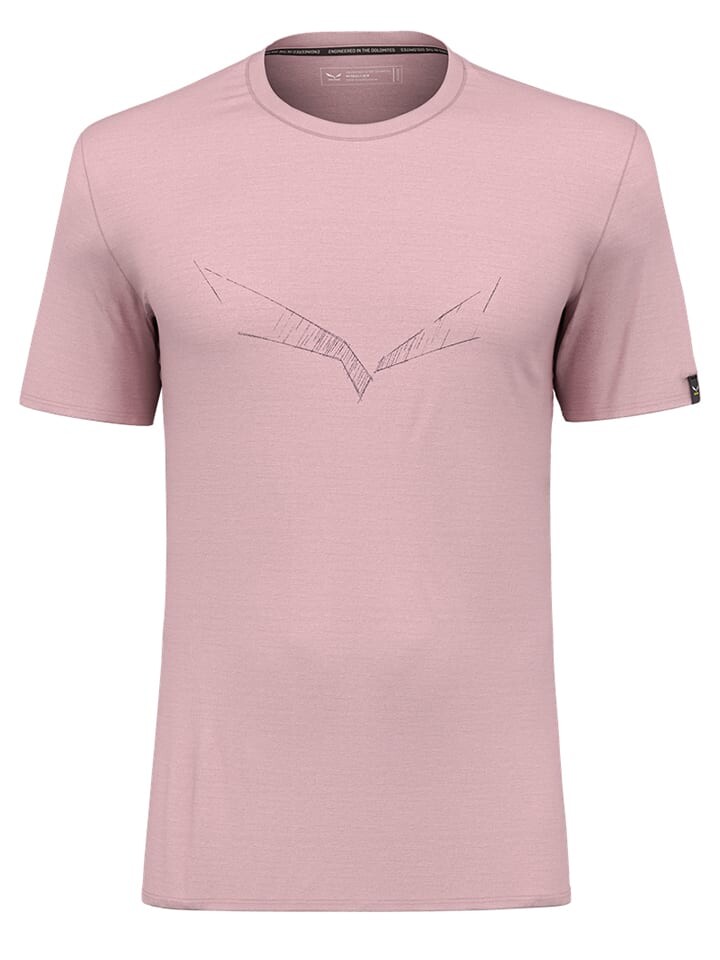

Спортивная футболка Salewa Funktionsshirt Pure Eagle, розовый