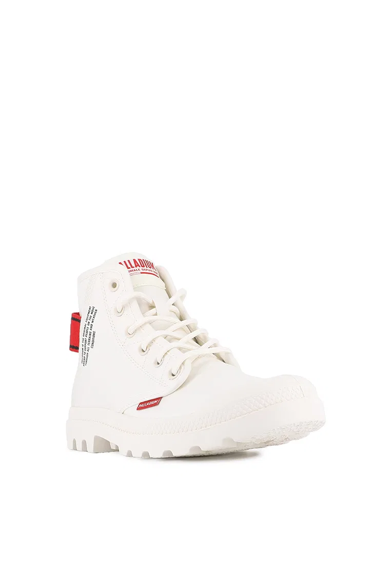 Ботинки женские, высокие, парусиновые, модель PAMPA HI DARE II, UNISEX, черные Palladium — фото 3