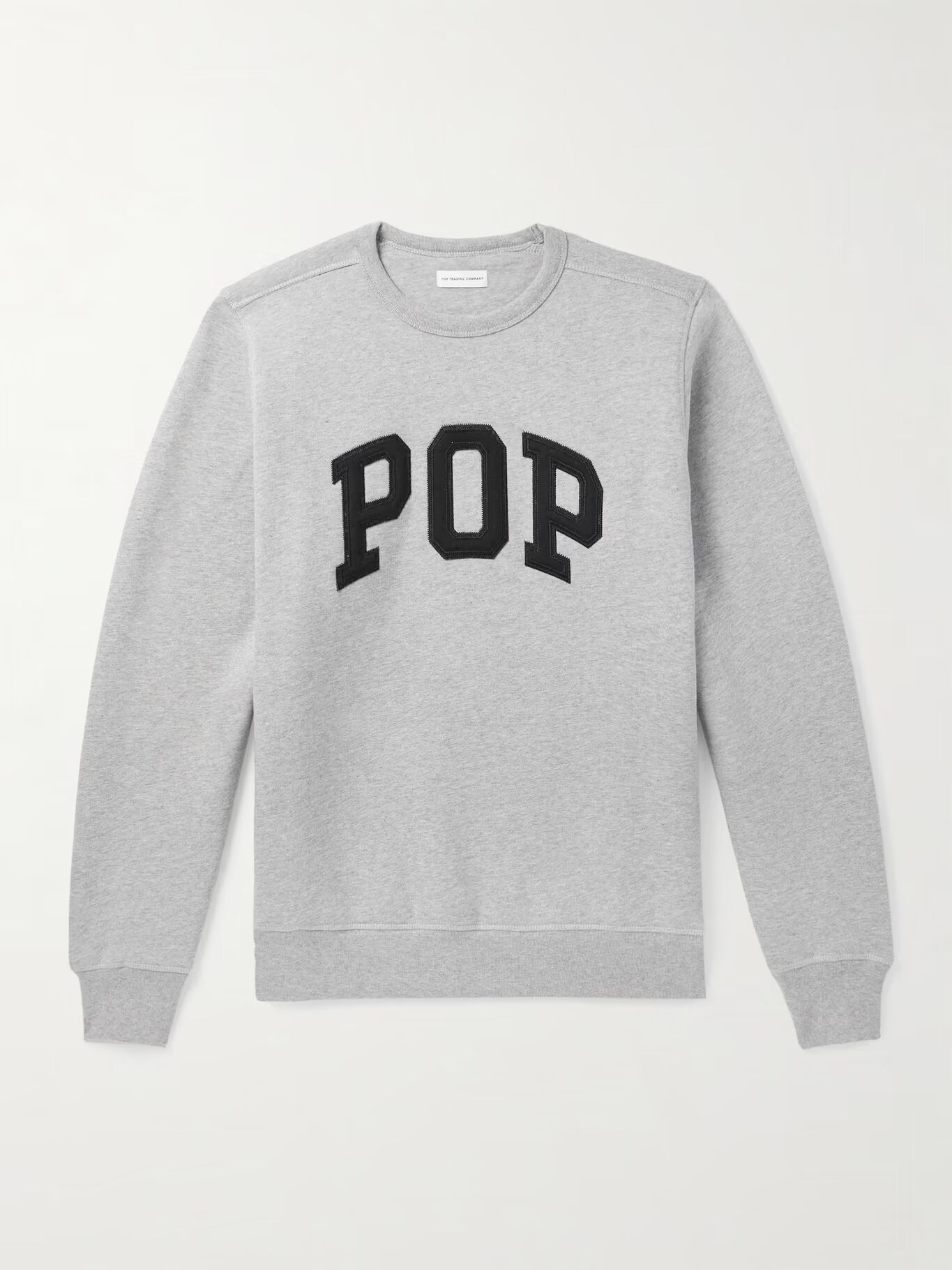 

Свитшот из хлопкового джерси с аппликацией логотипа Arch POP TRADING COMPANY, серый