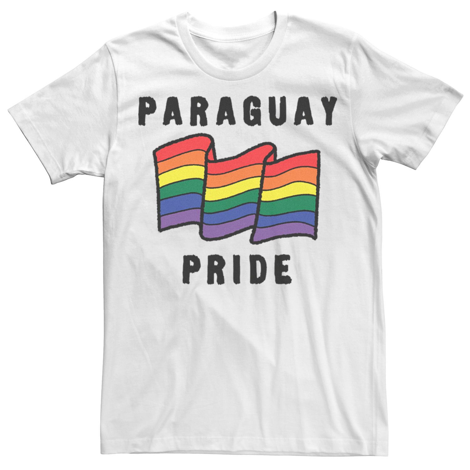 

Мужская футболка с рисунком флага Gonzales Paraguay Pride Licensed Character