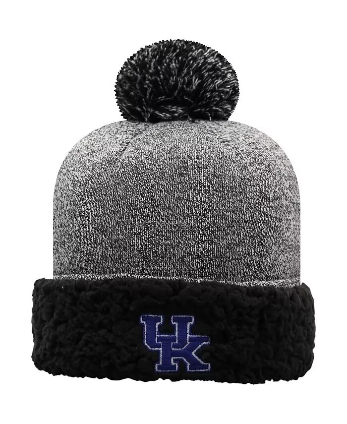 

Черная женская плотная вязаная шапка с манжетами и помпоном Kentucky Wildcats Top Of The World, черный