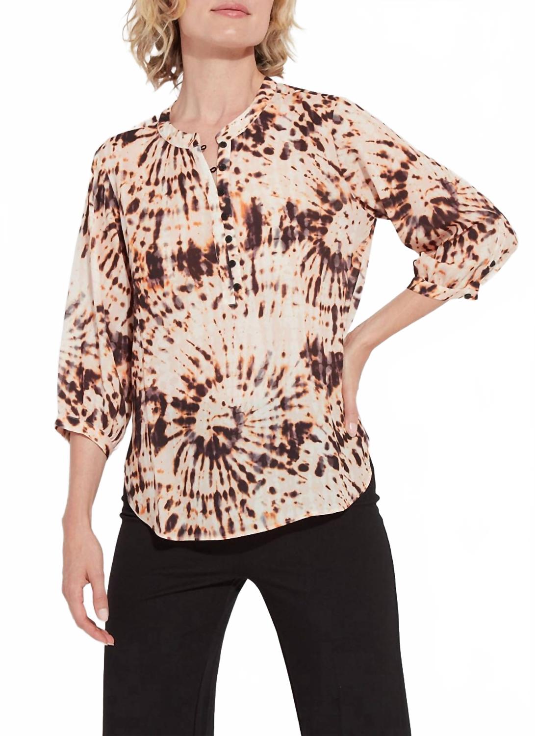 

Рубашка Piper Pull On Top In Animated Twist Lysse, Animated Twist