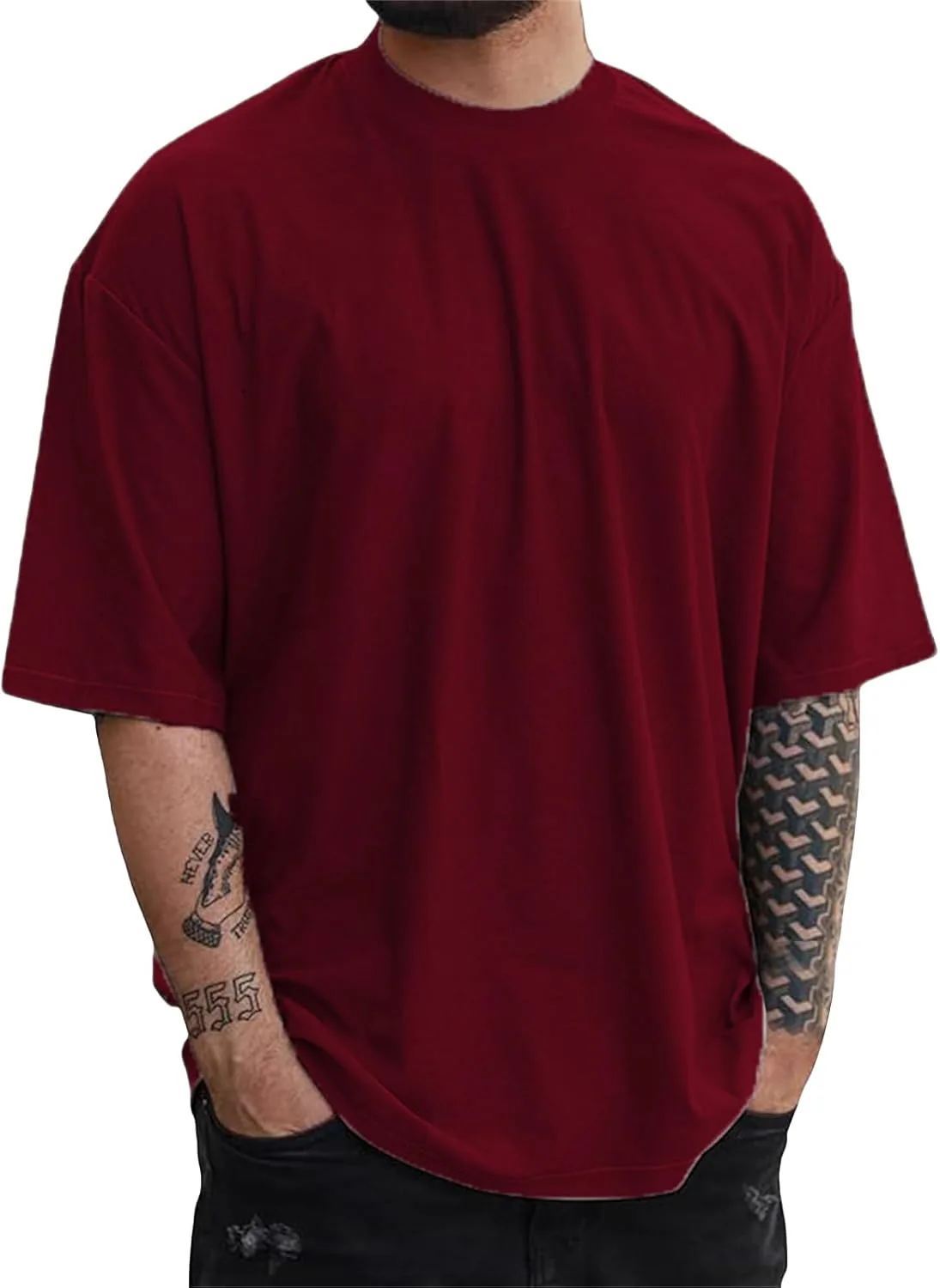 

Футболка мужская Cotton Short Sleeve Oversized Wash Basic Solid XDFVC