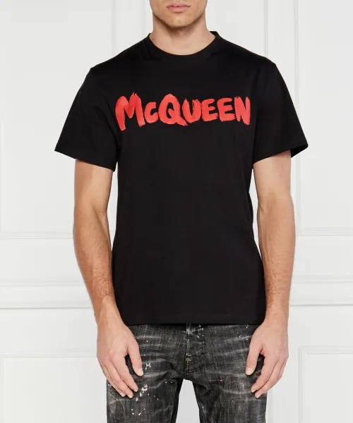 

Футболка Regular fit Alexander Mcqueen, черный