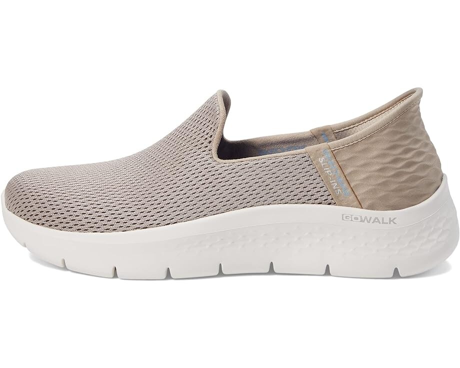 Кроссовки SKECHERS Performance Go Walk Flex Relish Hands Free Slip-Ins, цвет Taupe/Blue — фото 4