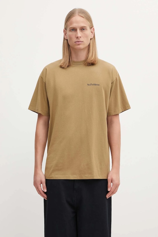 

Хлопковая футболка mini problemo tee No Problemo, зеленый