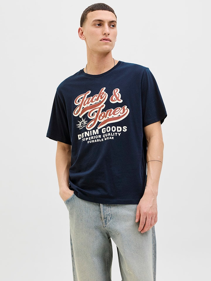 

Футболка Jack & Jones, темно-синий