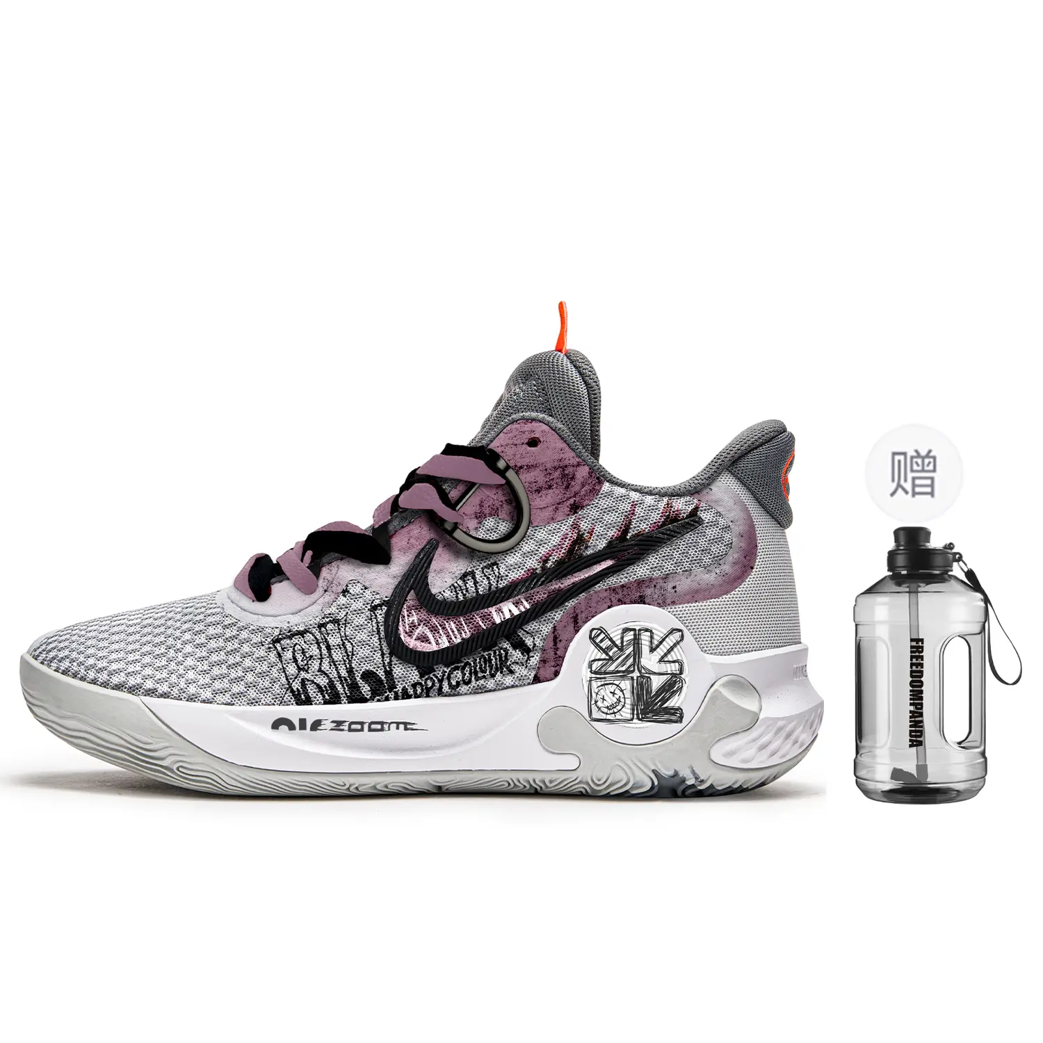 

Баскетбольные кроссовки KD Trey 5 Basketball Shoes Unisex Mid-Top Gray/Pink Nike