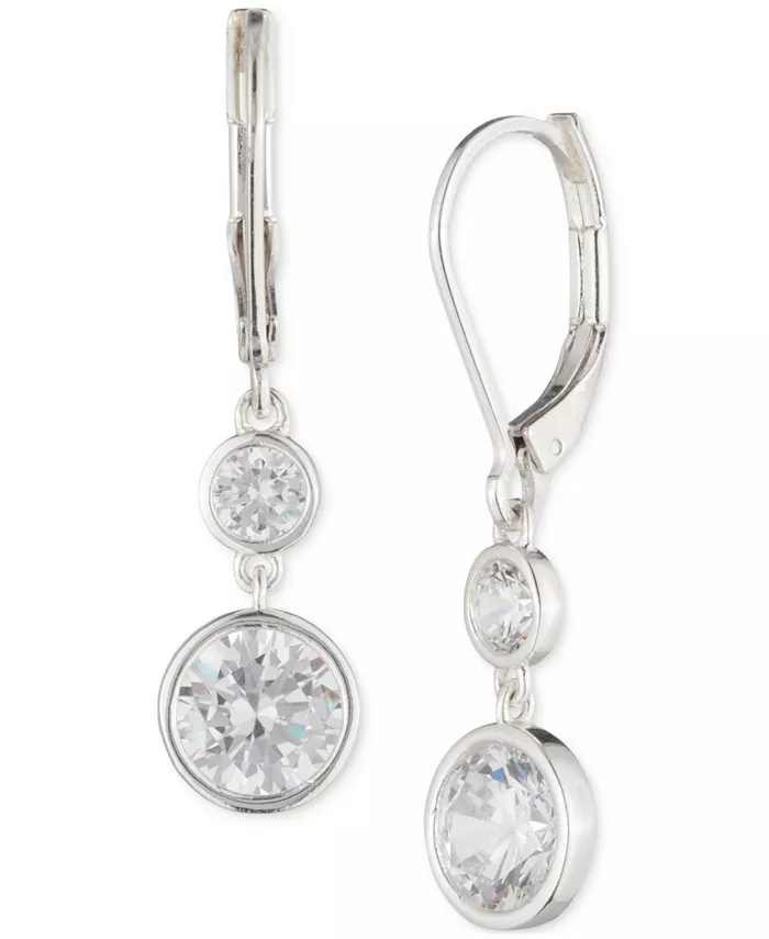 

Двойные серьги с кубическим цирконием Lauren Ralph Lauren, белый