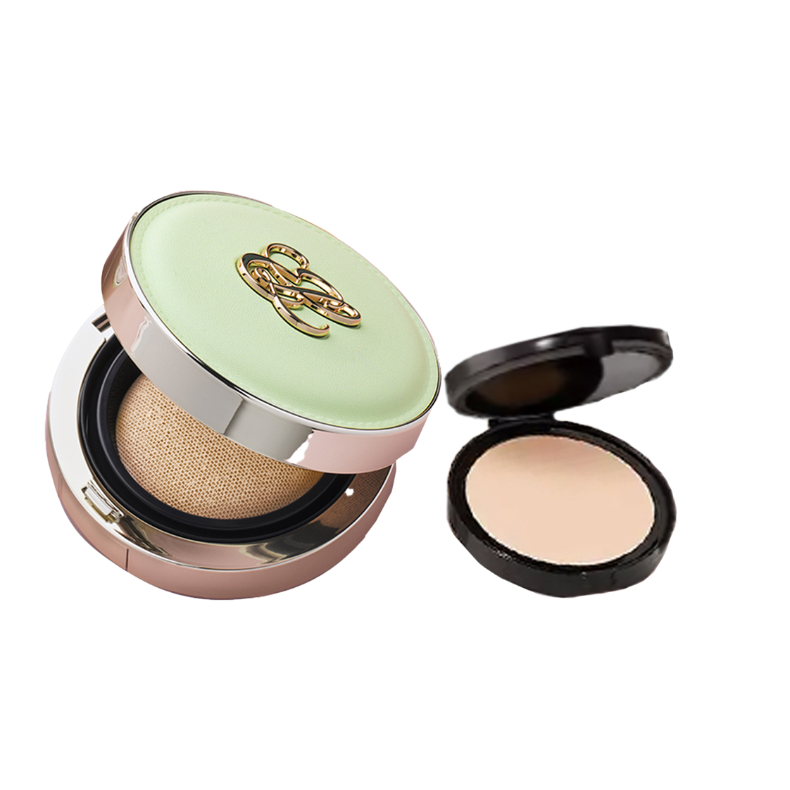 ESTEE LAUDER Yashilandai x Laduree Macaron Limited свежий мятно-зеленый воздушный кушон для увлажнения и сияния тона кожи 12г+12г — фото 2