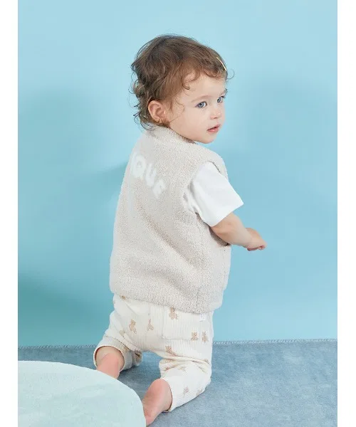 Жилет BABY Powder Bear Vest, бежевый — фото 2