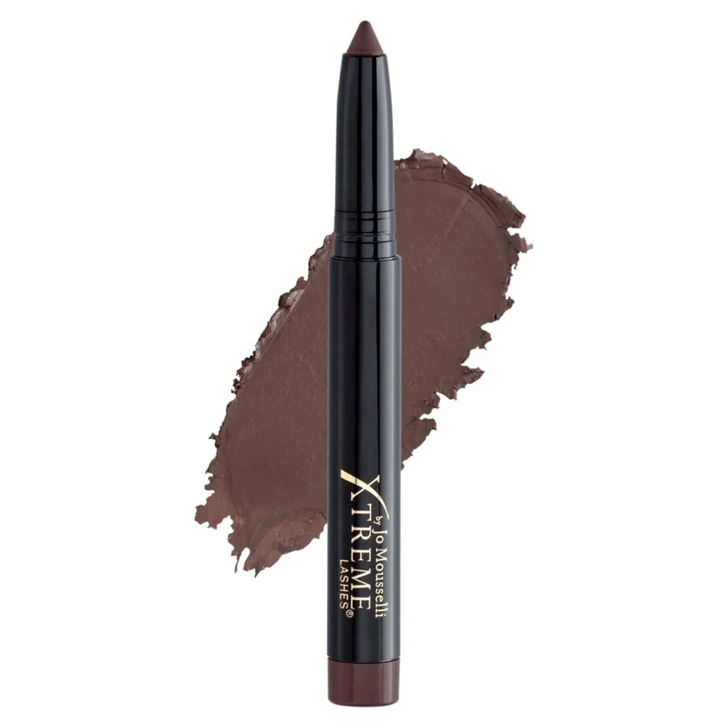 Стойкие тени-карандаш для век Xtreme Lashes GlideShadow, шоколадный цвет, матовое покрытие, легкая кремово-пудровая текстура, не осыпаются, подходят для наращенных ресниц, встроенная точилка. 1.42 г (1 шт.), Chocolate