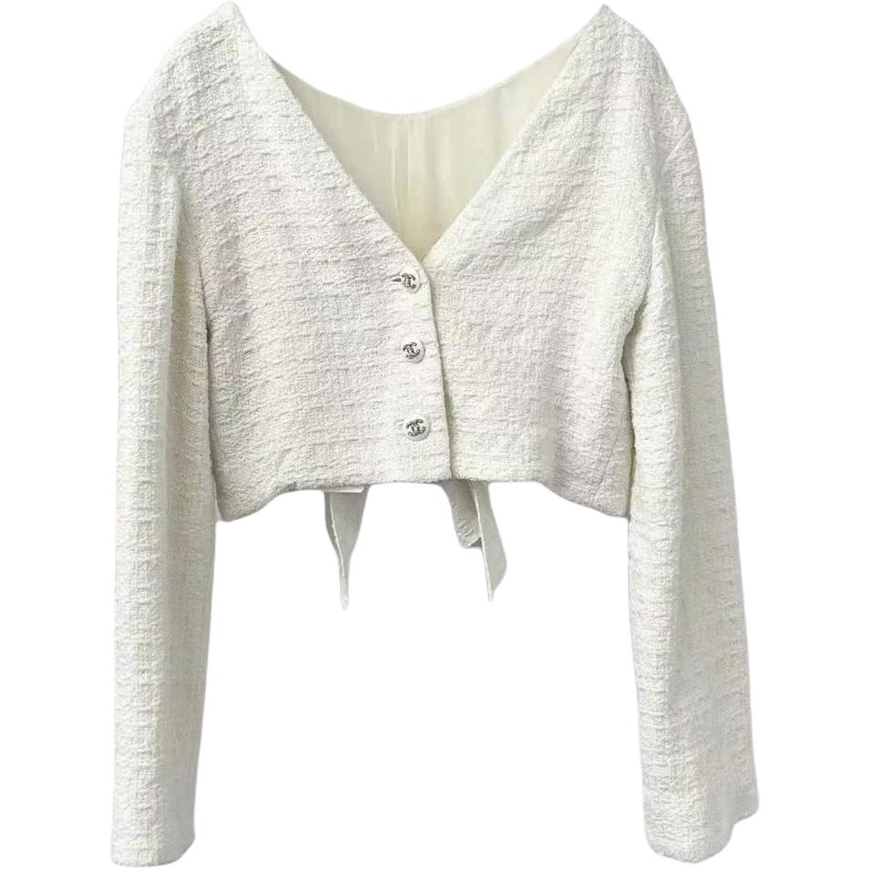 

CHANEL Короткое пальто Women's White