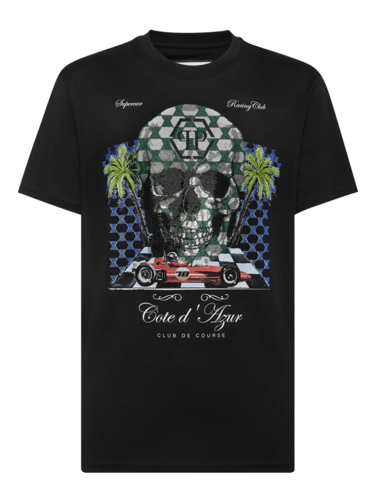 

Футболка с изображением камней Cote D Azur Philipp Plein, черный