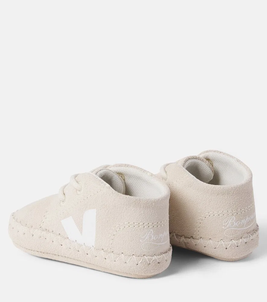Детские замшевые туфли Bonpoint Veja Kids, бежевый — фото 2