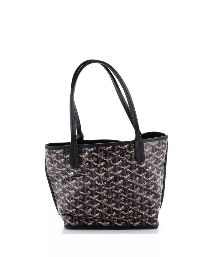 

Мини-сумка Anjou Reversible Tote из парусины с покрытием Pre-Owned Goyard, черный