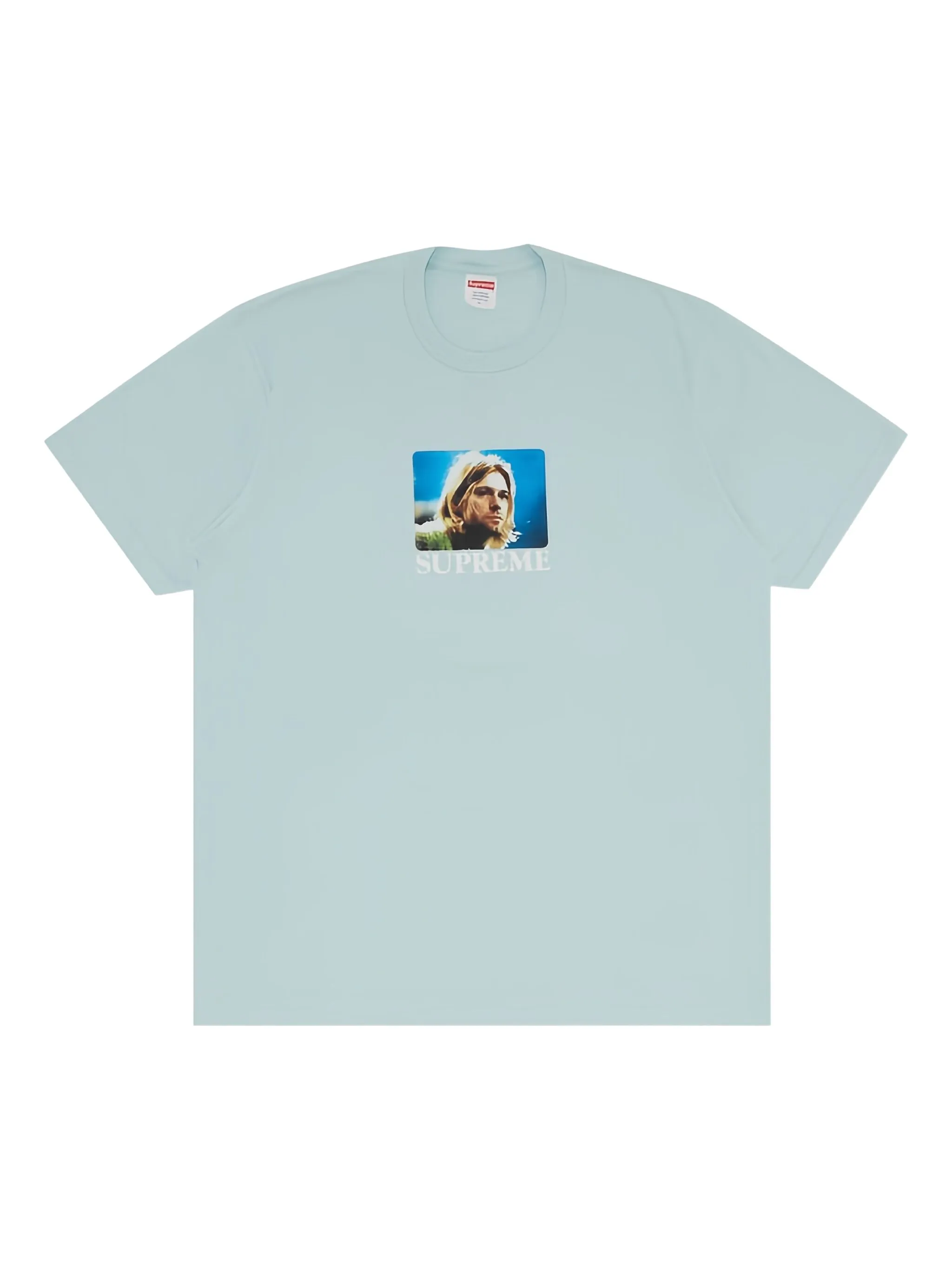 

Футболка с фотопринтом из коллаборации с Kurt Cobain Supreme, синий