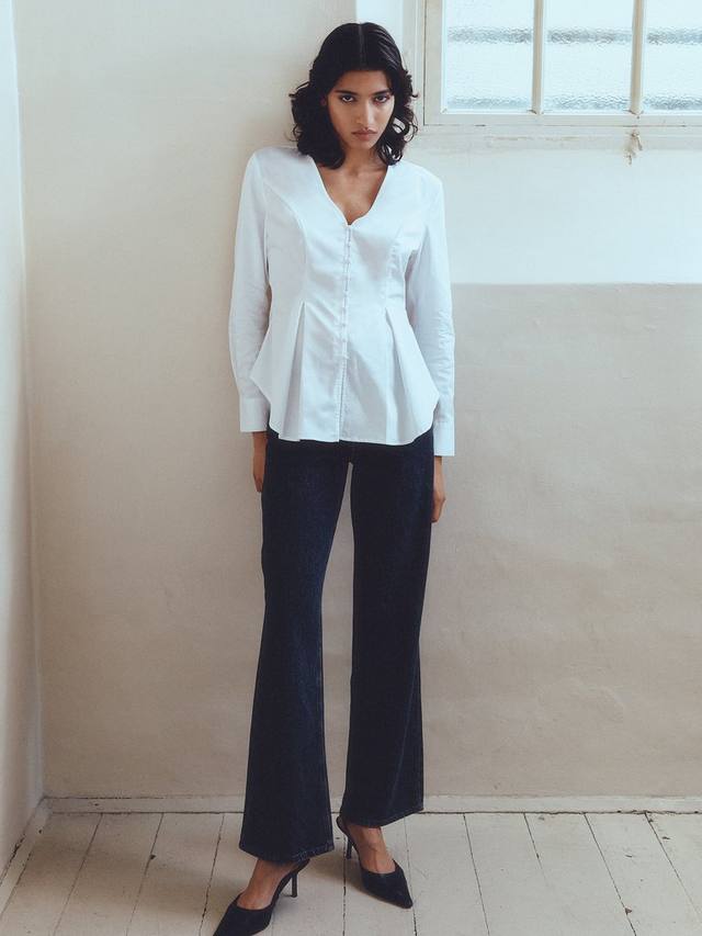 

Приталенный топ naja с длинным рукавом SELECTED FEMME, цвет Bright White