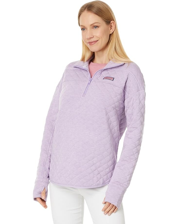 

Толстовка Vineyard Vines Quilted DC Shep Shirt, цвет Aster Heather