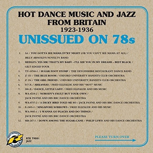 

CD диск Arnold, Billy Novelty Band / Gilt-Edged Four: Hot Dance Music & Jazz From Britain 1923-1936