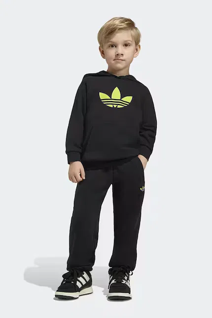 Костюм спортивный из футера Adidas Originals, черный