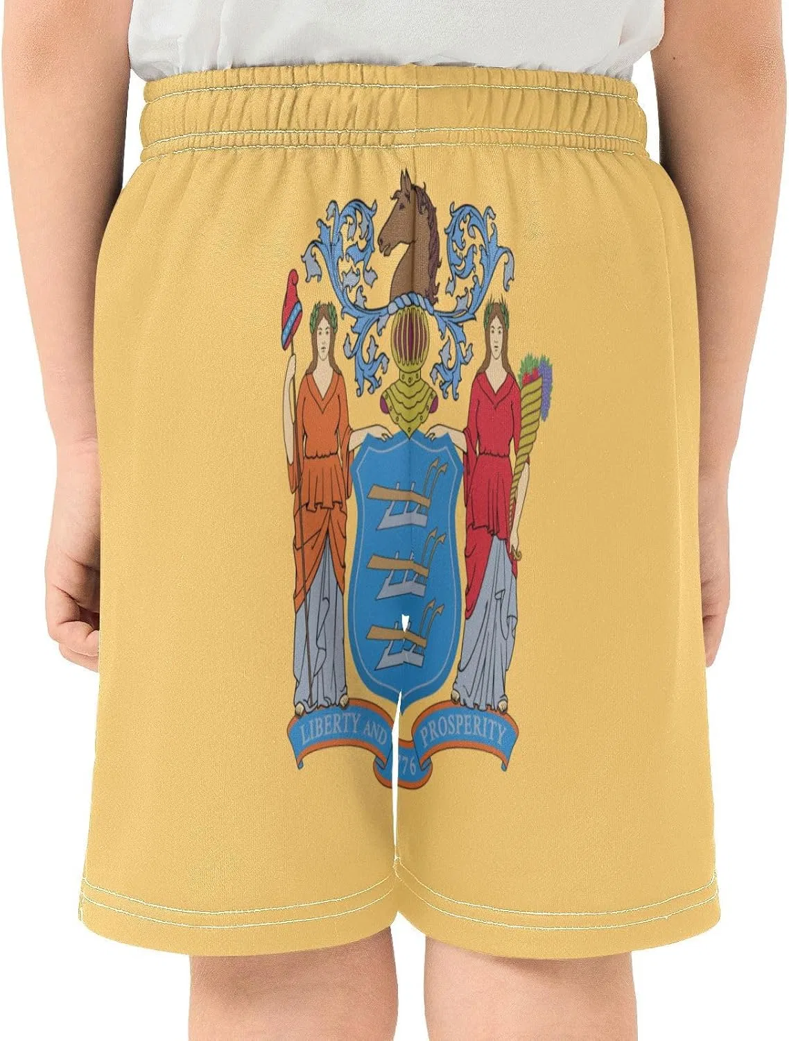 Детские шорты Athletic Shorts GuoChe, New Jersey State Flag — фото 4