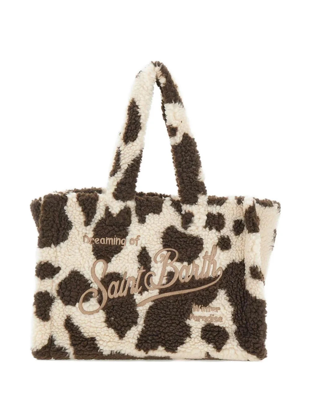 

Сумка-тоут с вышитым логотипом Mc2 Saint Barth, коричневый