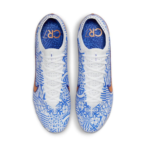 Кроссовки zoom mercurial vapor 15 elite cr7 fg Nike, голубой — фото 2