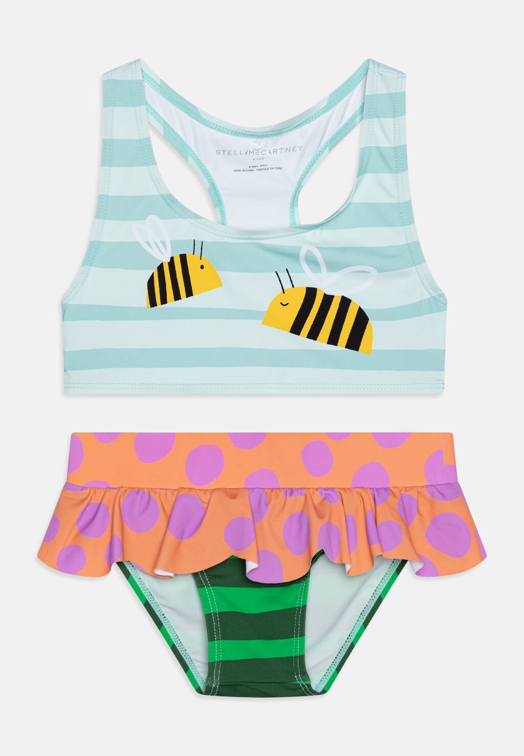 

Бикини GIRL BLUE IRREGULAR STRIPES Stella McCartney Kids, цвет blue