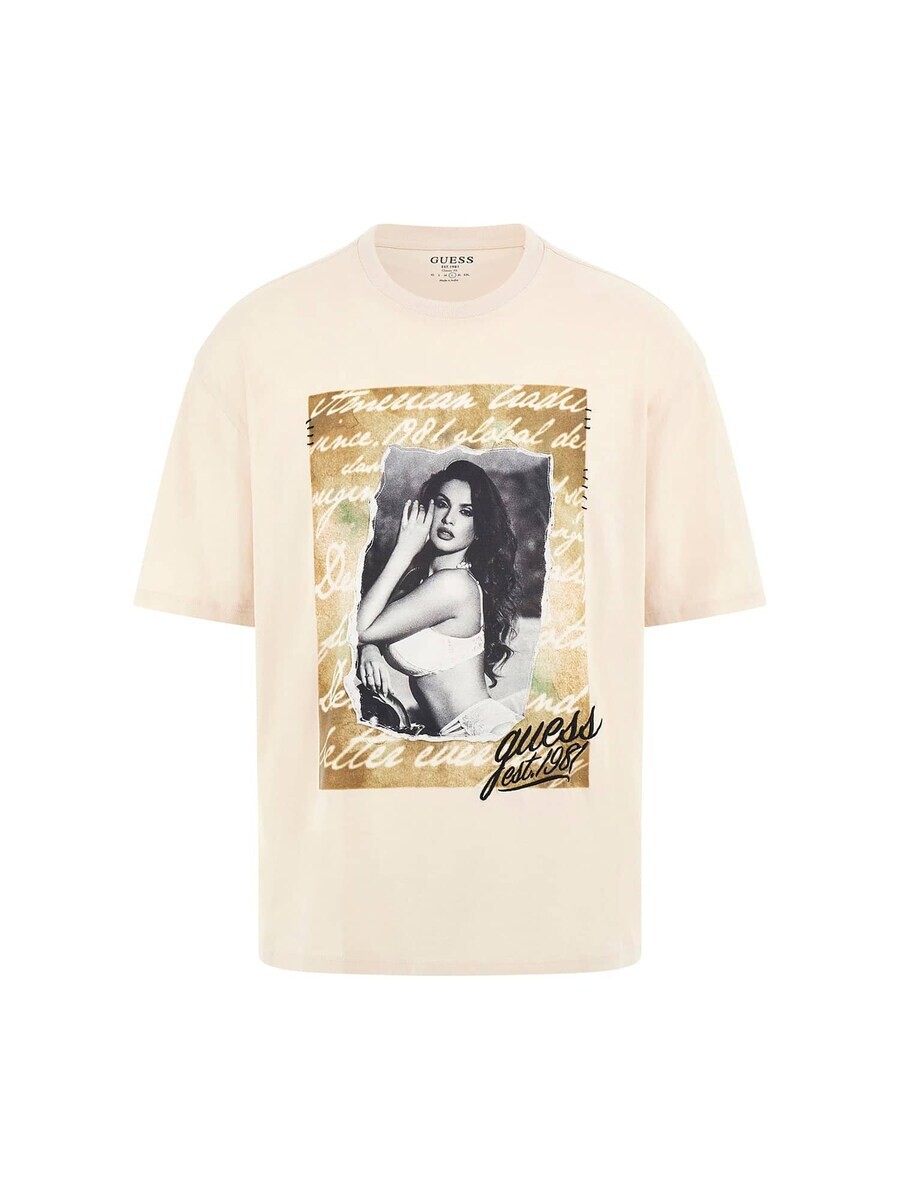 

Классическая футболка GUESS Shirt, кремовый