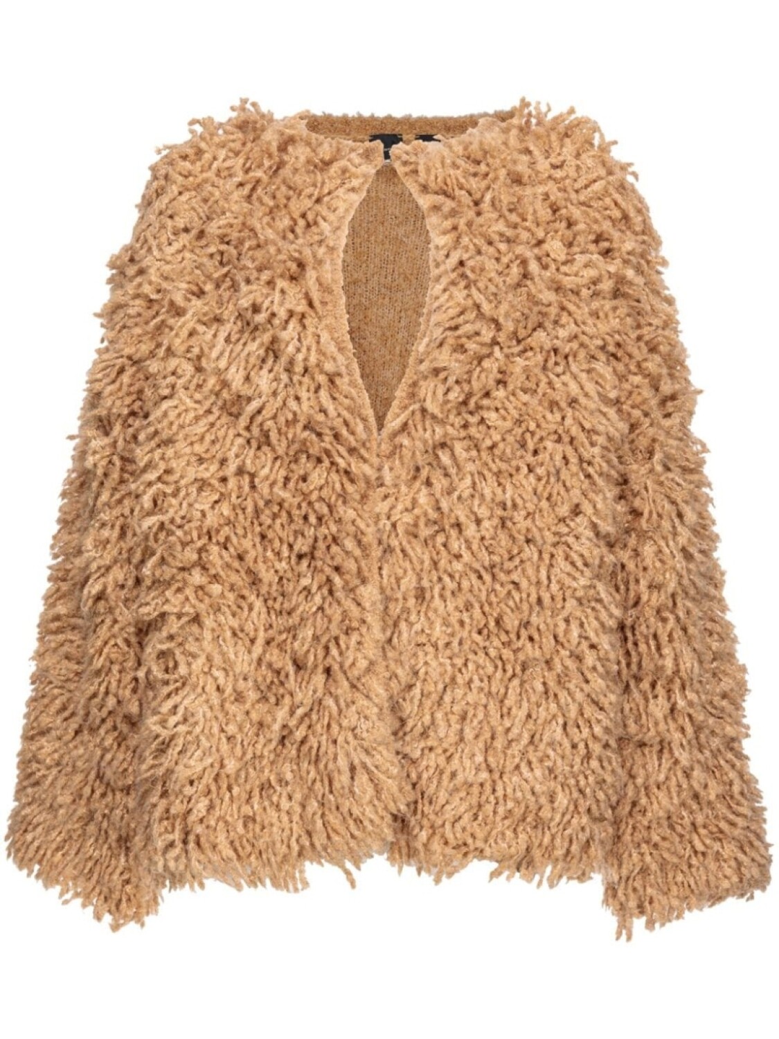 

PINKO шуба из искусственного меха, нейтральный цвет