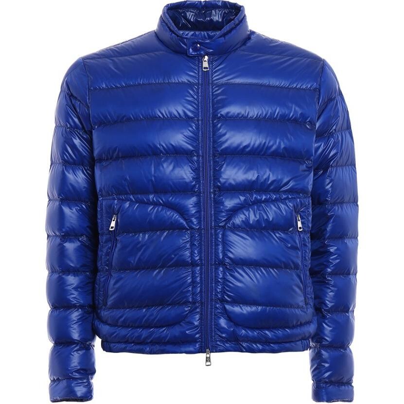 

Пуховик мужской синий Moncler