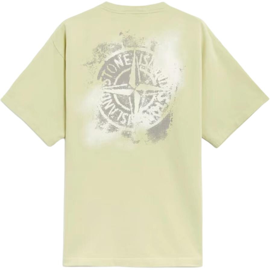 

Футболка мужская фисташково-зеленая Stone Island, зеленый