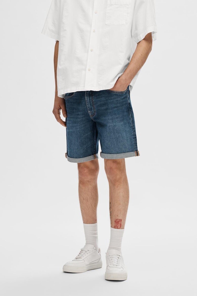 

Джинсовые шорты-бермуды Selected Homme, синий
