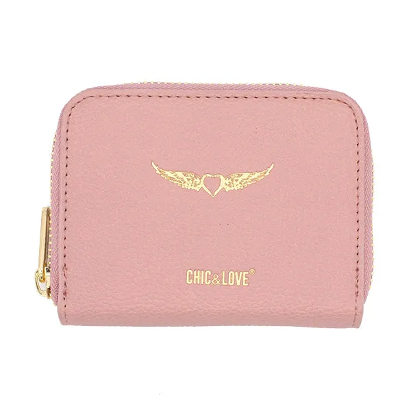 

Кошелек с эффектом кожи Cartera Rosa Pequeña Chic & Love, 1 UD