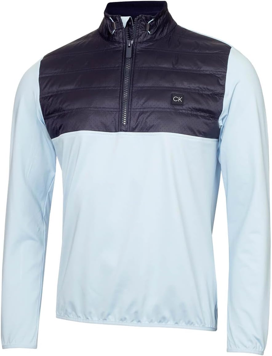 

Мужской утепленный свитер для гольфа Calvin Klein Rangewood Half Zip Hybrid, Blue