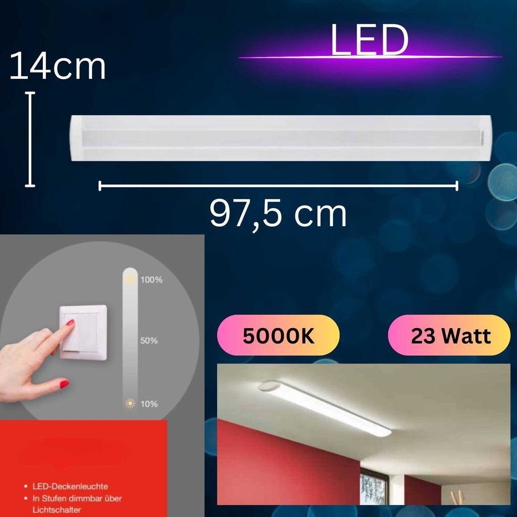 

Потолочный светильник B-картон Telefunken Prisma LED 23 Вт с регулируемой яркостью 5000K