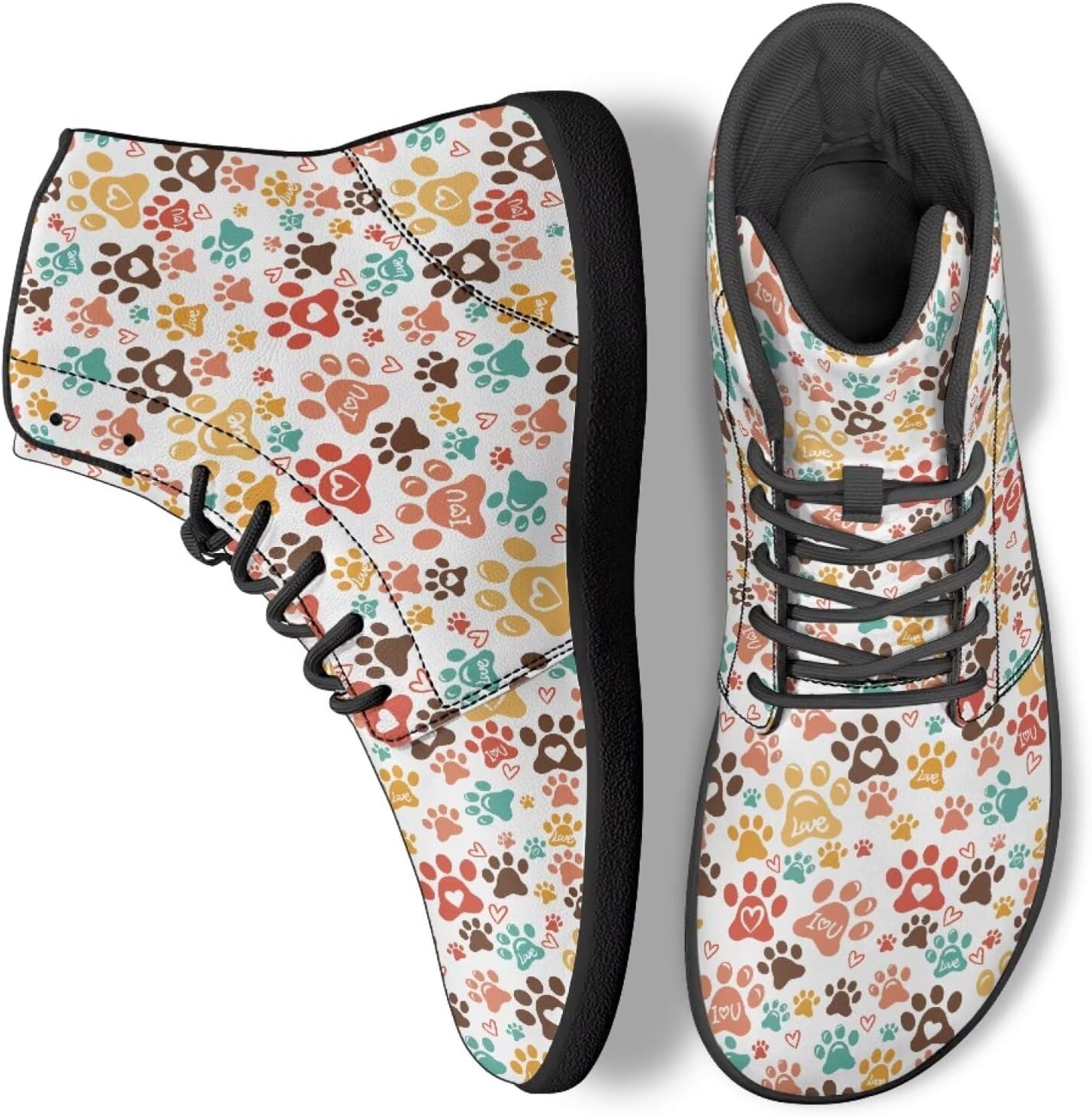 

Унисекс высокие кроссовки для мужчин и женщин, модные беговые кеды из искусственной кожи с шнуровкой, рабочая обувь Ecaestolph, белый