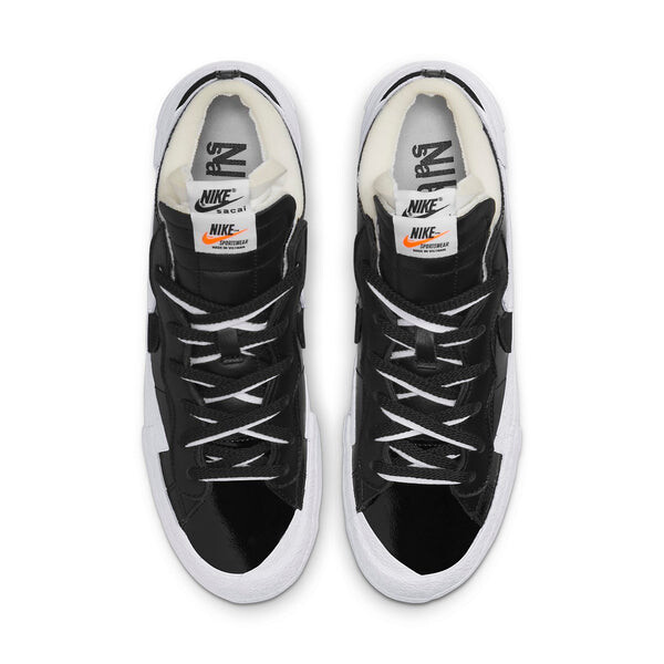 Кроссовки x sacai blazer low Nike, черный — фото 4