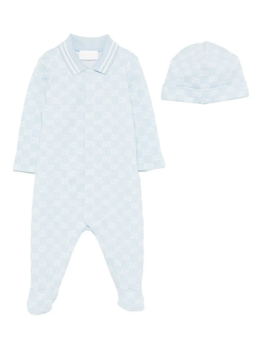 Пижама с узором Gg Gucci Kids, синий