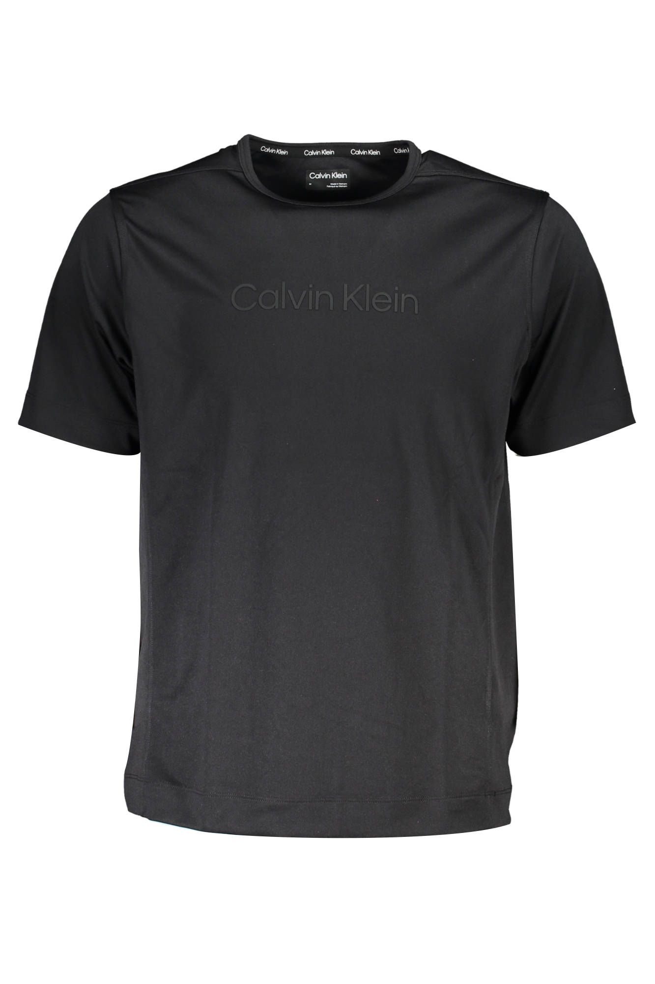 

Черная мужская футболка из полиэстера Calvin Klein