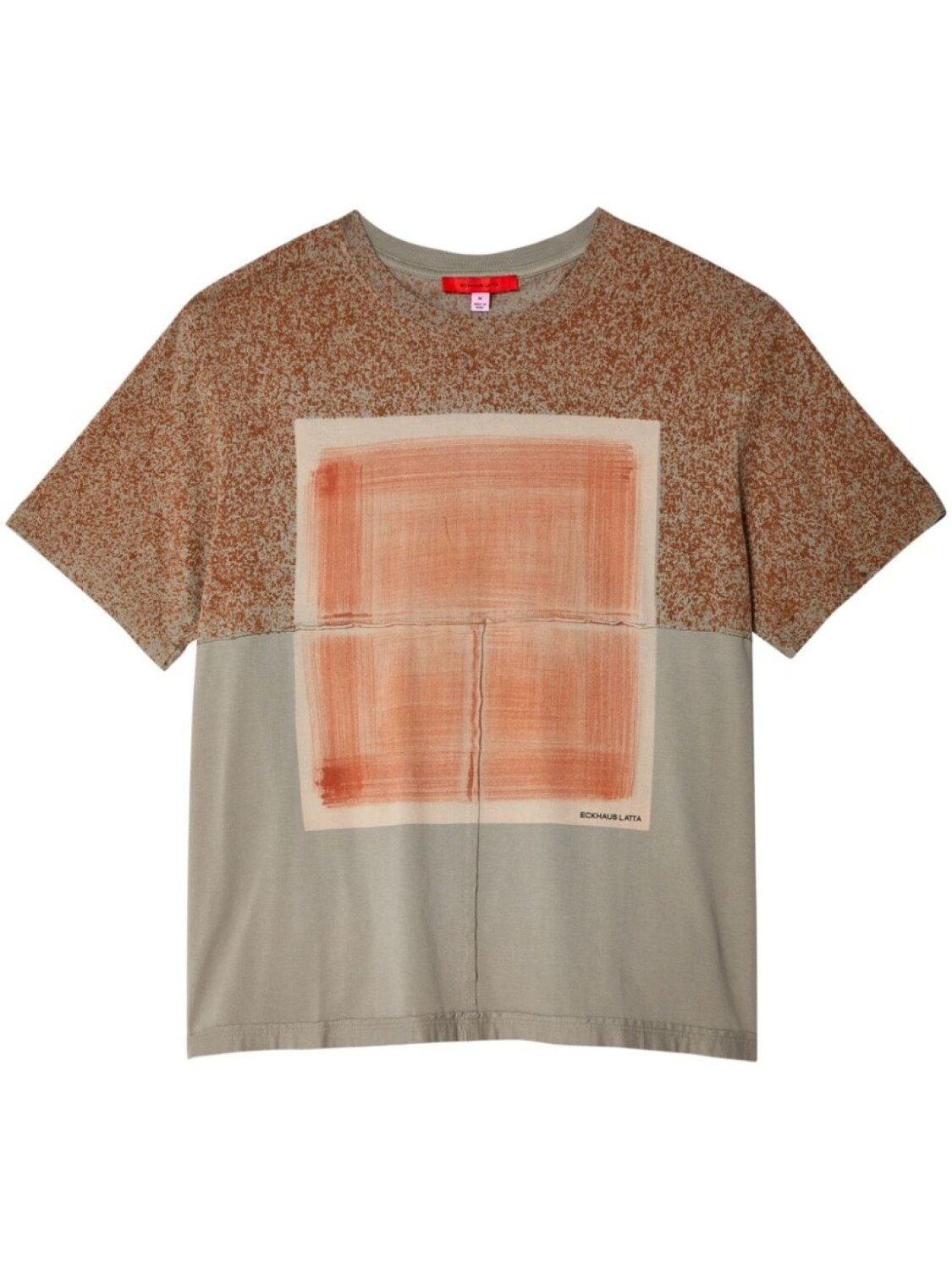 

Eckhaus Latta футболка с накладкой, серый