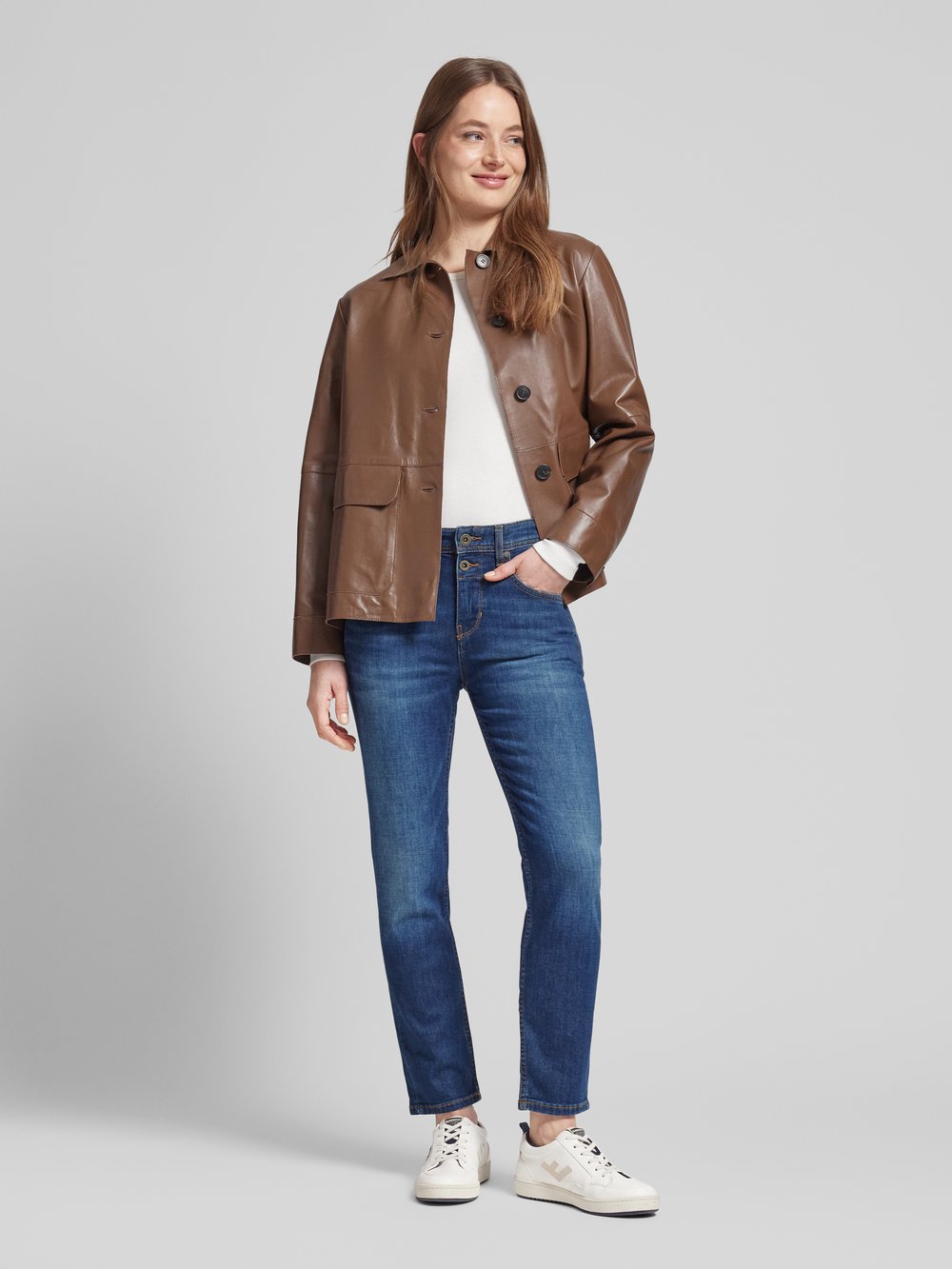 

Укороченные джинсы slim fit с эластичными вставками, модель «Theda» Marc O'Polo