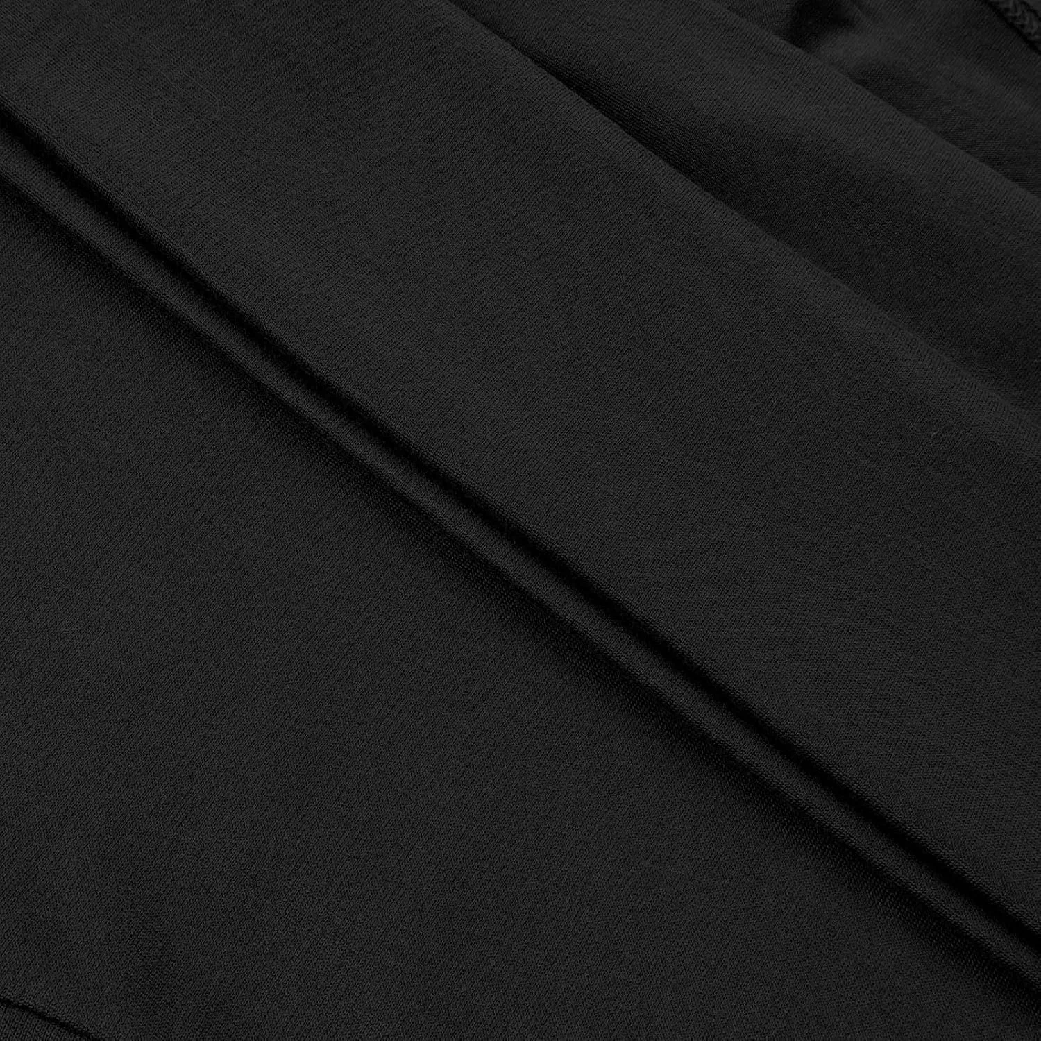 Женский топ с длинным рукавом, круглым вырезом, базовый слой, Generic, Black — фото 4