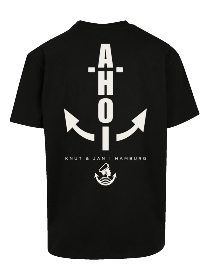 

Футболка оверсайз Ahoi Anker от Knut & Jan, Гамбург, черного цвета F4NT4STIC, Черный, Футболка оверсайз Ahoi Anker от Knut & Jan, Гамбург, черного цвета F4NT4STIC