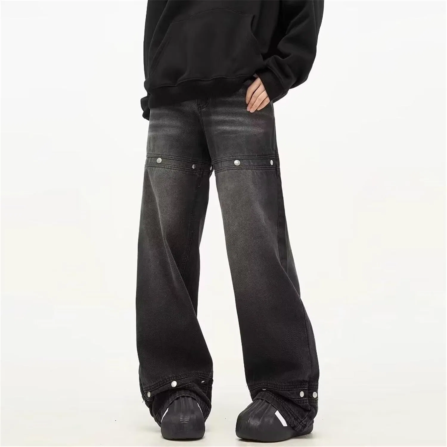 Джинсы свободные Rivet Black generic — фото 2