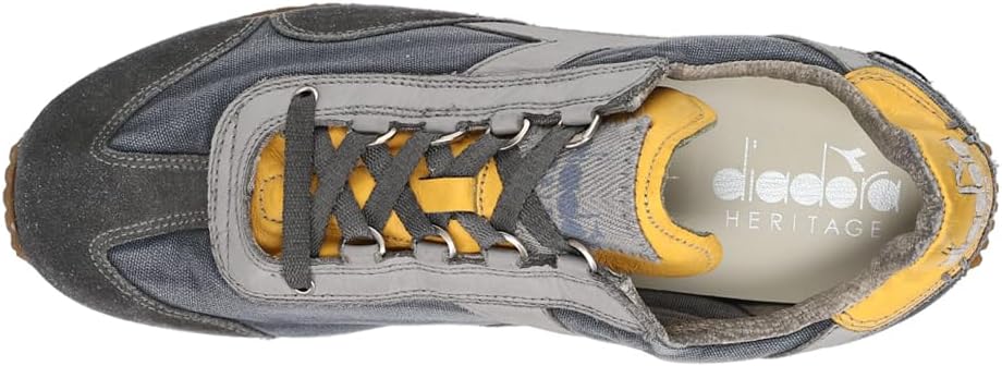 Мужские кроссовки Diadora Equip H Dirty Stone Wash Evo с шнуровкой, повседневные - серые — фото 4