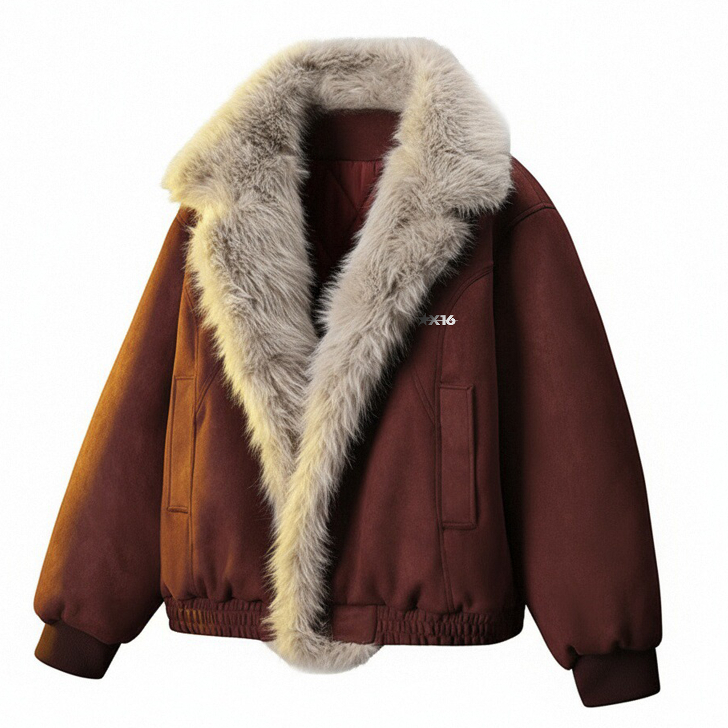 

Пуховик Unisex X1617, burgundy mountain hawk cotton garment