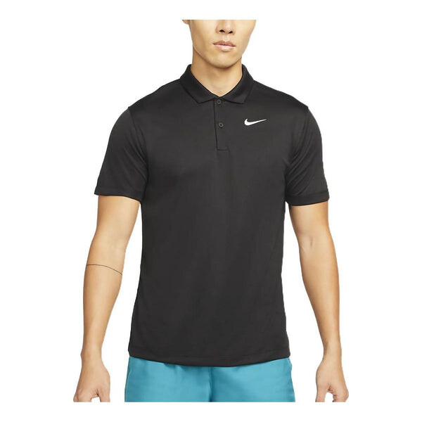 

Футболка men's solid color buckle short sleeve polo black polo shirt Nike, мультиколор