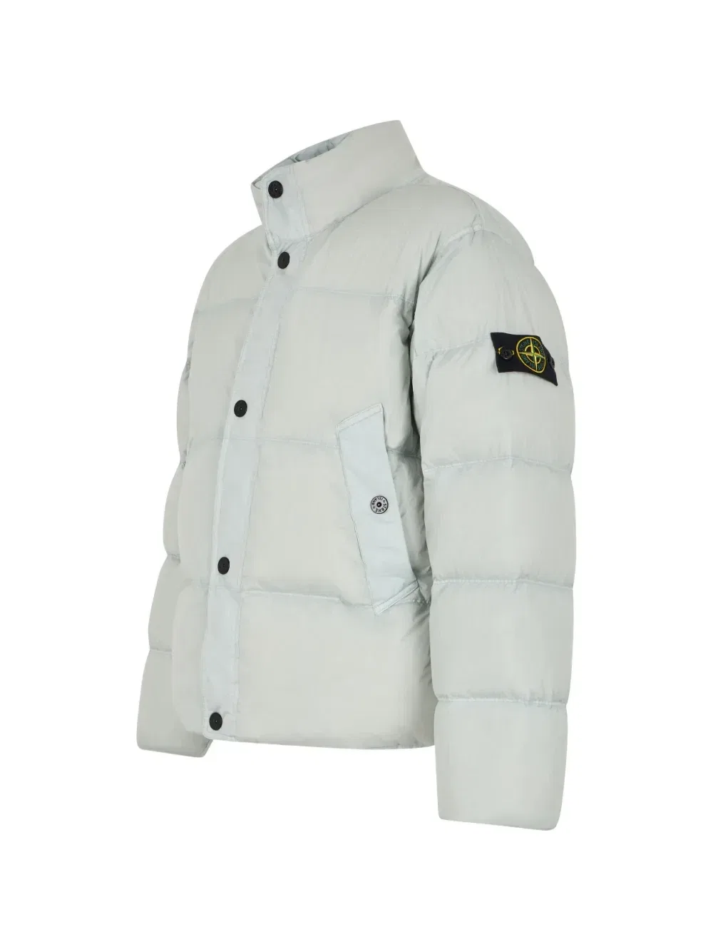 Стеганая куртка с нашивкой в виде компаса Stone Island, синий — фото 3